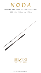 Caretta Noda 200-400 g 1.80 cm-1.98 cm Spinning Slow Jig Kamışı