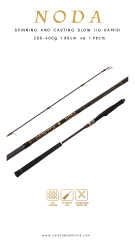 Caretta Noda 40-150 g 1.95 cm-2.05 cm Spinning Slow Jig Kamışı