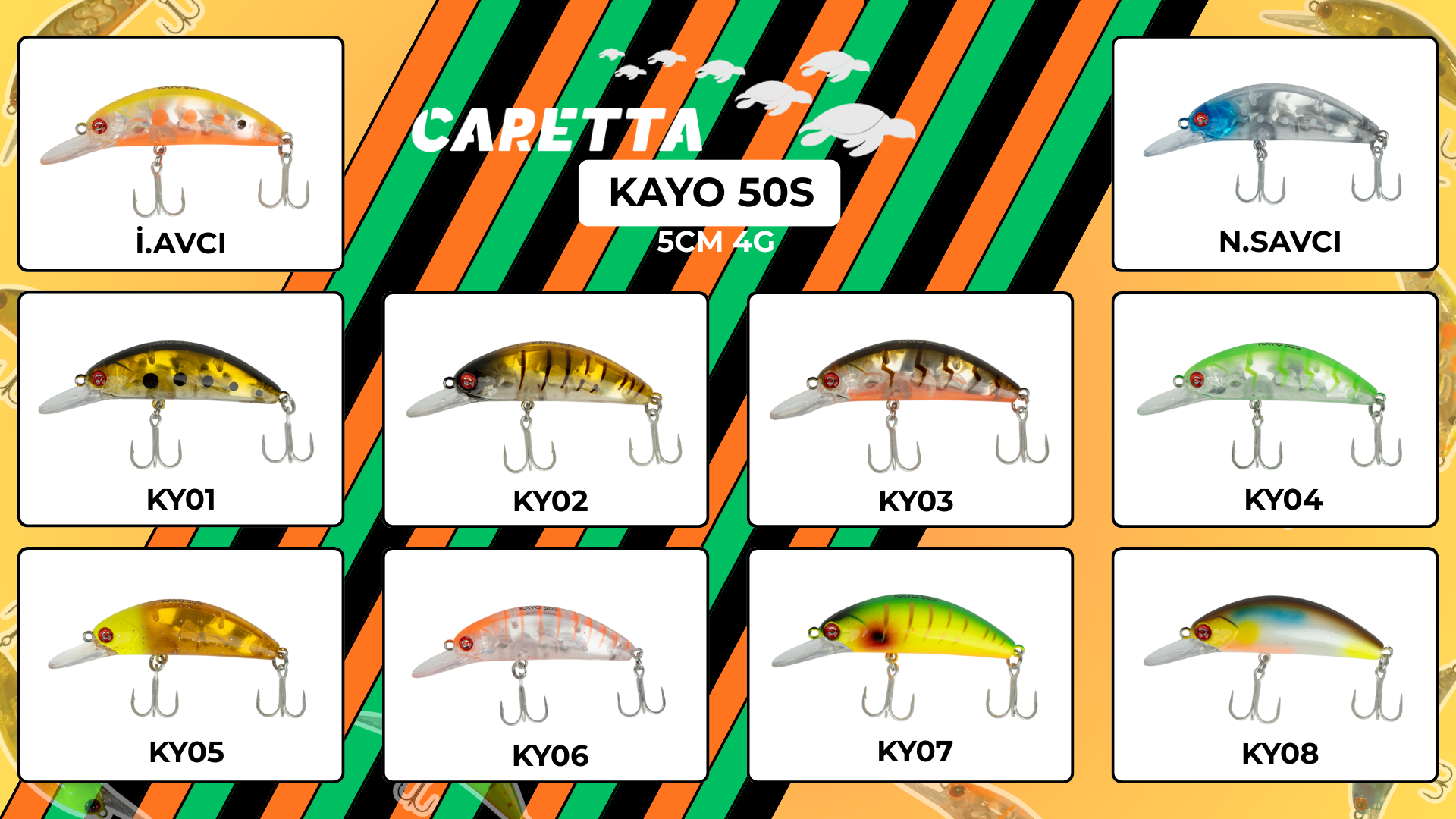 Caretta Kayo 50S 5CM 4G Maket Yem